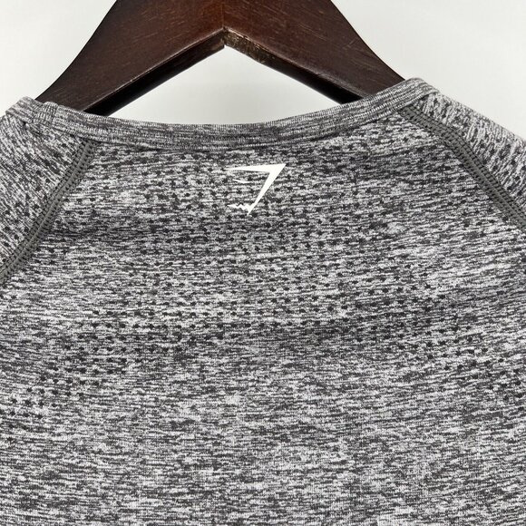Gymshark Women's Cropped Activewear Top Tee Size S Small Gray - Picture 4 of 6